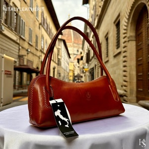 Italian Handmade Leather Bags For Woman l l Elegant Leather Tote From Florence image 1