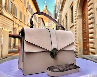 Italian Leather Tote Bag, Handmade in Florence for Women, Made in Italy
