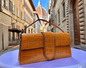 Italian Handmade Leather Bags For Woman l l Elegant Leather Tote From Florence, elegant totes