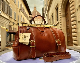 Italian Handmade Leather Doctor Bags | Medical Bag Purses | Medical Bag Full Grain Leather