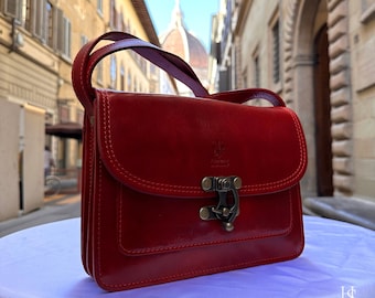 Italian Handmade Leather Bags For Woman l l Elegant Leather Tote From Florence || Made in Italy