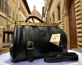 Italian Handmade Leather Doctor Bags | Medical Bag Purses | Made In Florence, Italy