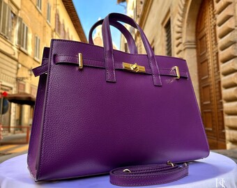 Italian Handmade Leather Bags for Women Elegant Tote Purse