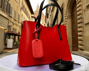 Italian Handmade Leather Bags For Woman l l Elegant Leather Tote From Florence || Made in Italy