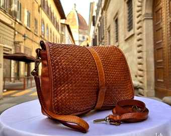 Italian Handmade  Soft Leather Bags For Woman l l Soft Leather From Florence ll Intricate Weaving  Made In Italy