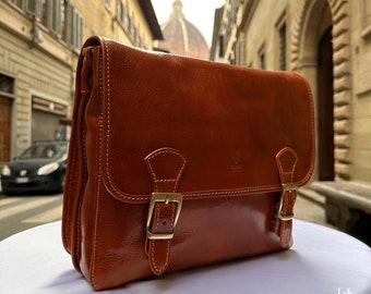 【国際ブランド】 Italian Leather Handmade Satchels Unisex | Genuine Leather 小物