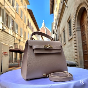 Italian Handmade Leather Bags For Woman l l Elegant Leather Tote From Florence l l Made In Italy