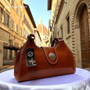 Italian Handmade Leather Bags For Woman l l Elegant Leather Tote From Florence