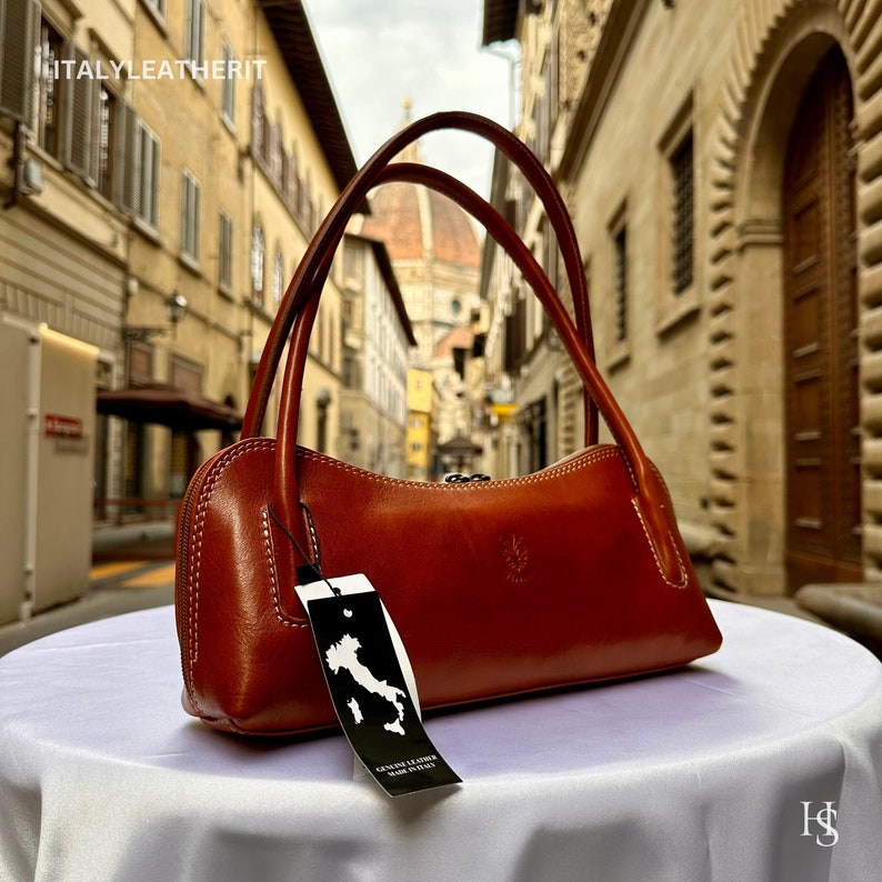 Italian Handmade Leather Bags For Woman l l Elegant Leather Tote From Florence image 1
