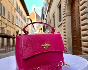 Borsa A Tracolla Donna Elegante - Pelle PU, Ciondolo Fiore, Per Lavoro E Shopping, Nero - Foto 3