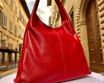 Italian Handmade  Soft Leather Bags For Woman l l Soft Leather From Florence l Made In Italy