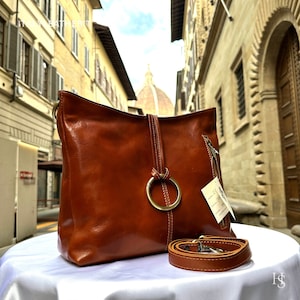 Italian Handmade Leather Bags For Woman l l Elegant Leather Tote From Florence