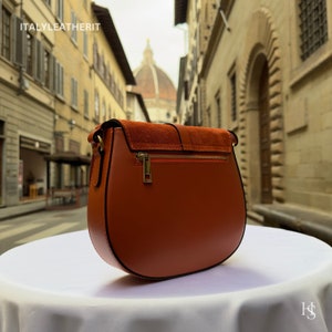 Sacs en cuir italiens faits main pour femme l l Élégant fourre-tout en cuir de Florence image 3