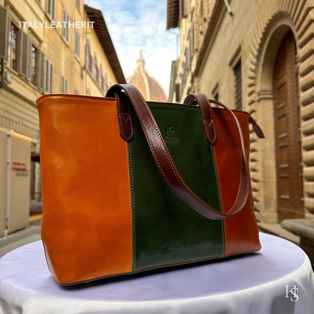 Italian Leather Tote Bag