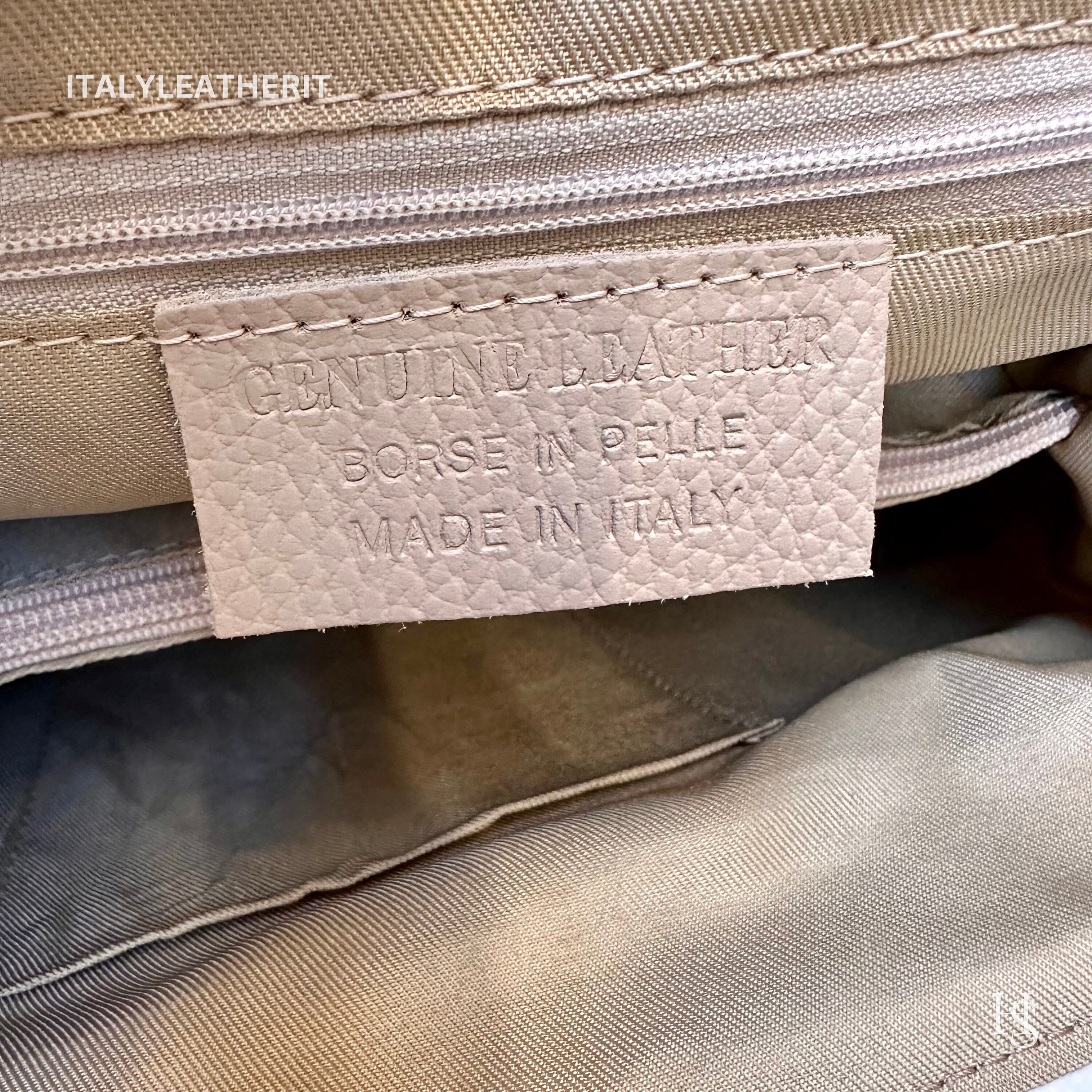 Italian Handmade Leather Tote for Woman Elegant Flower Lock Bag