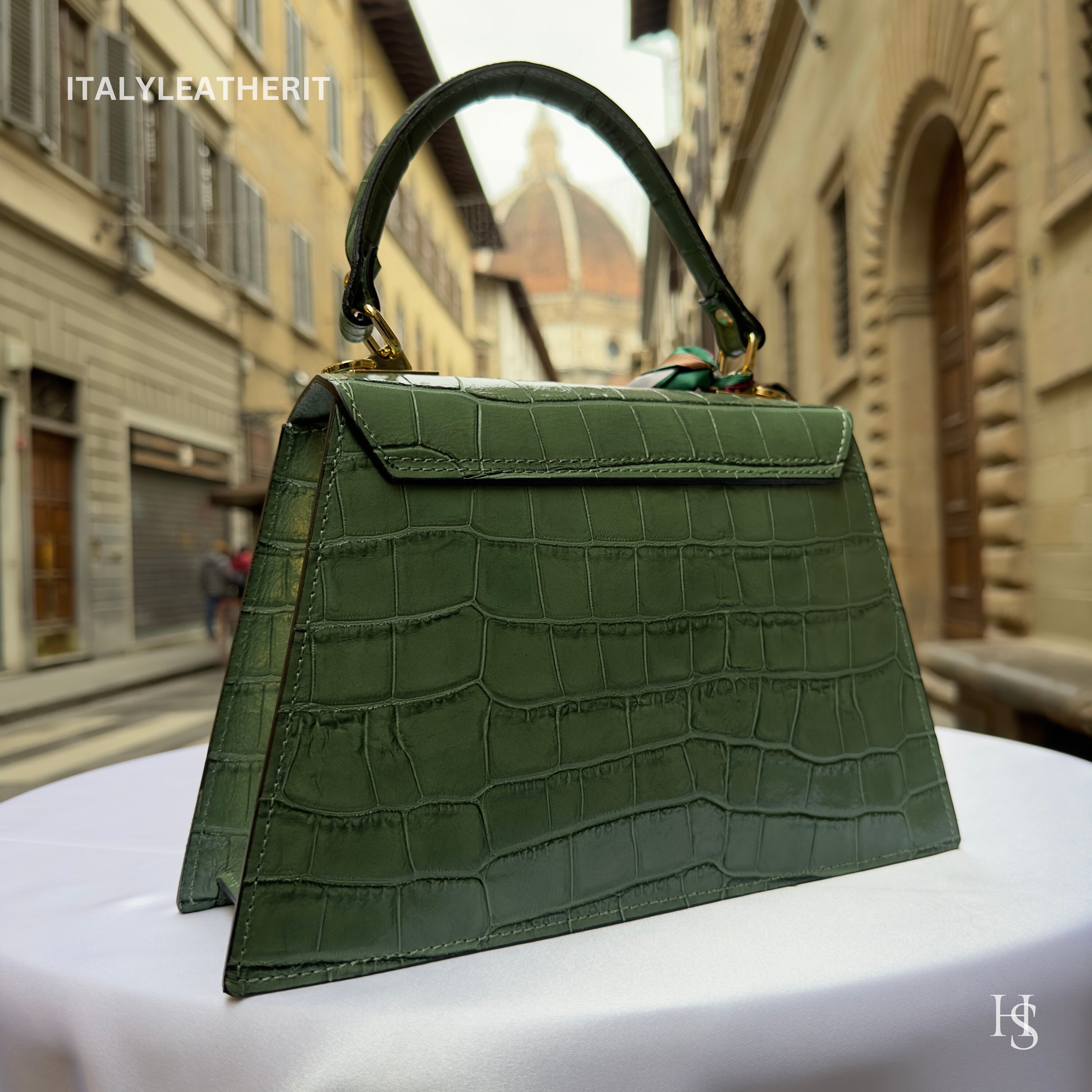 イタリア製ハンドメイドレザーバッグ（女性用）l l フィレンツェ