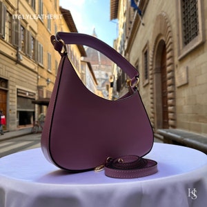 Italian Handmade Leather Shoulder Bag For Women | Elegant Leather Tote From Florence | Premium Stylish Design