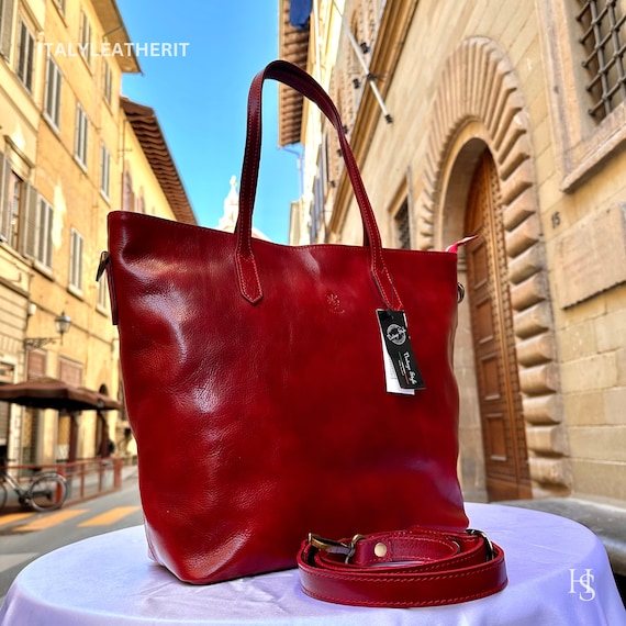 女性のためのイタリアの手作りレザーバッグ l l フィレンツェの