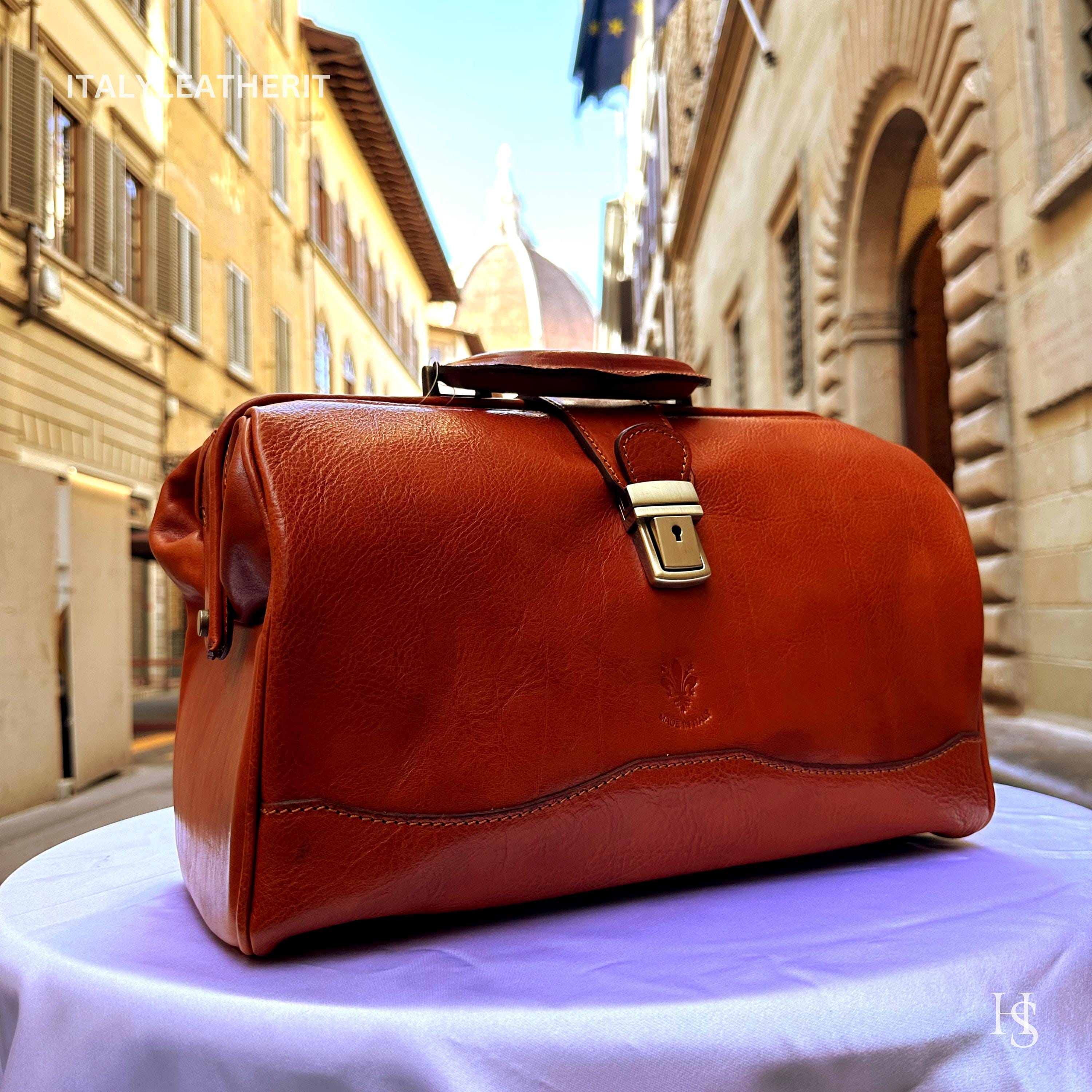 Italian Handmade Leather Doctor Bags | Medical Bag Purses | Made In Italy, Medical Bag
