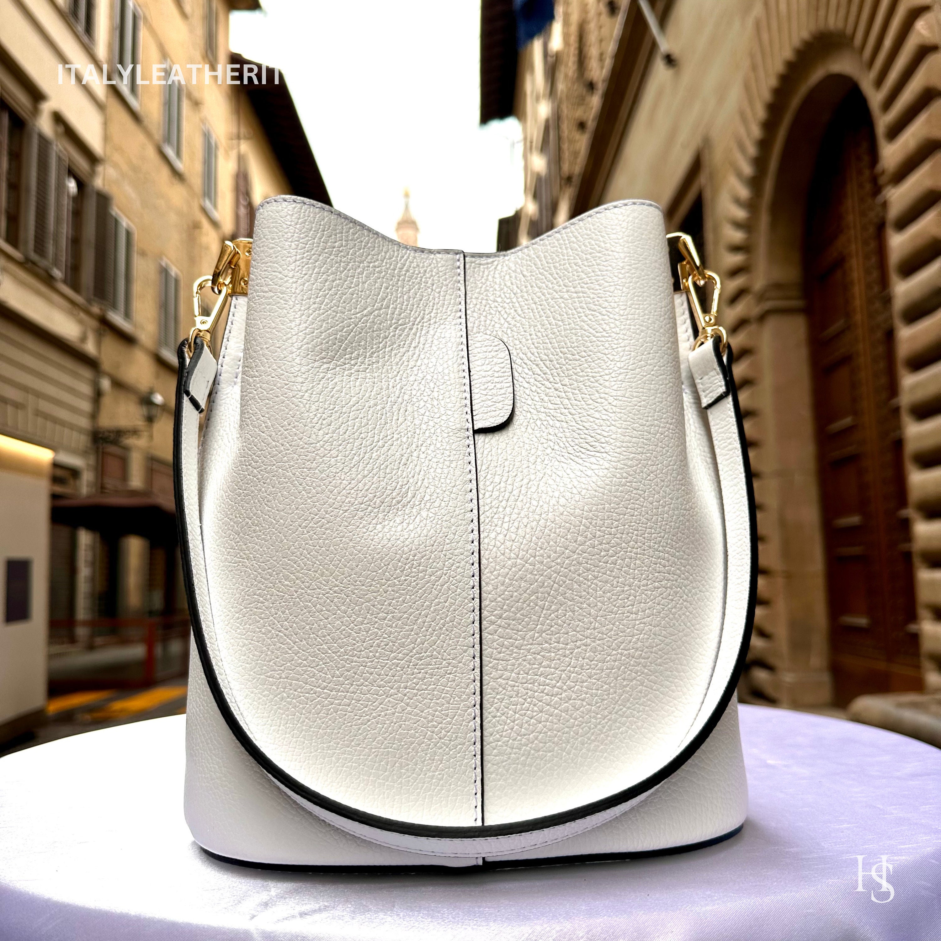 Borsa A Secchiello In Pelle Vegana - Media, Nero, Elegante E Spaziosa - Foto 5