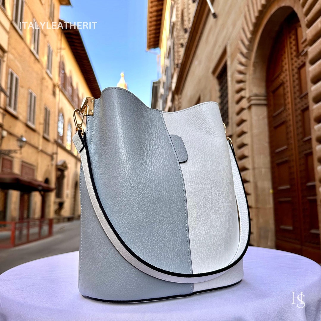 Bolgheri Leather Bucket Bag – Handcrafted in Tuscany