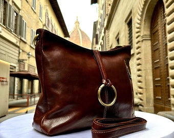 Borse da donna in pelle fatte a mano in Italia l l Elegante borsa in pelle da Firenze