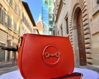 Borsa tote in pelle italiana realizzata a mano: elegante borsetta, made in Italy