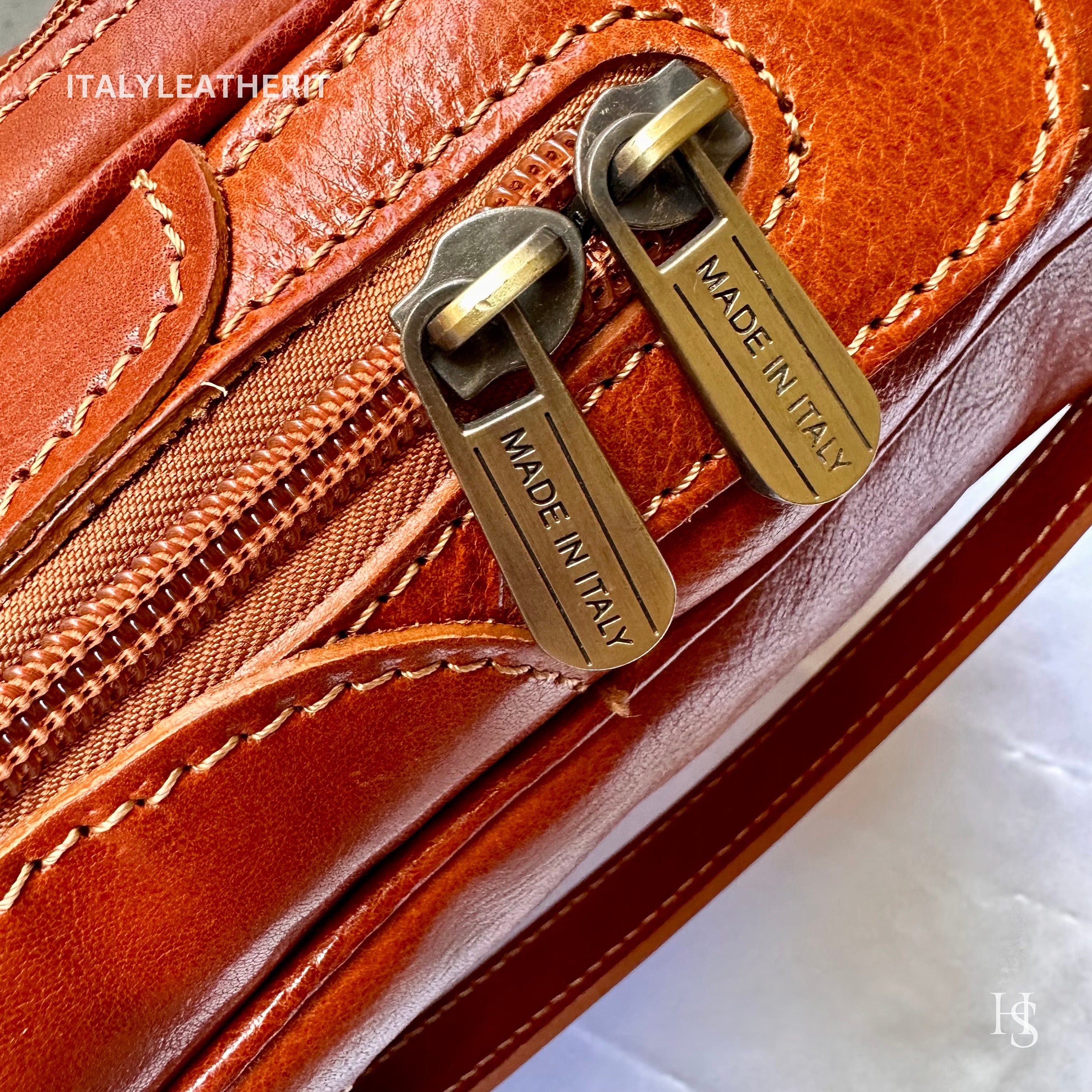 バッグ Made in Italy Leather shoulder bag Nuovedive Italian Pebble Leather Crossbody Shoulder Bag