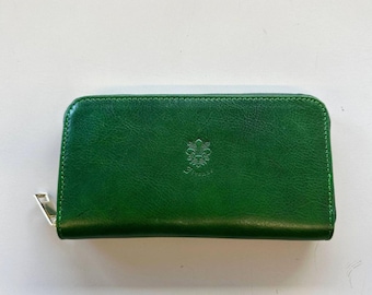 Handmade Italian Leather Wallet: Florence Tuscany Soft Genuine Leather Purse