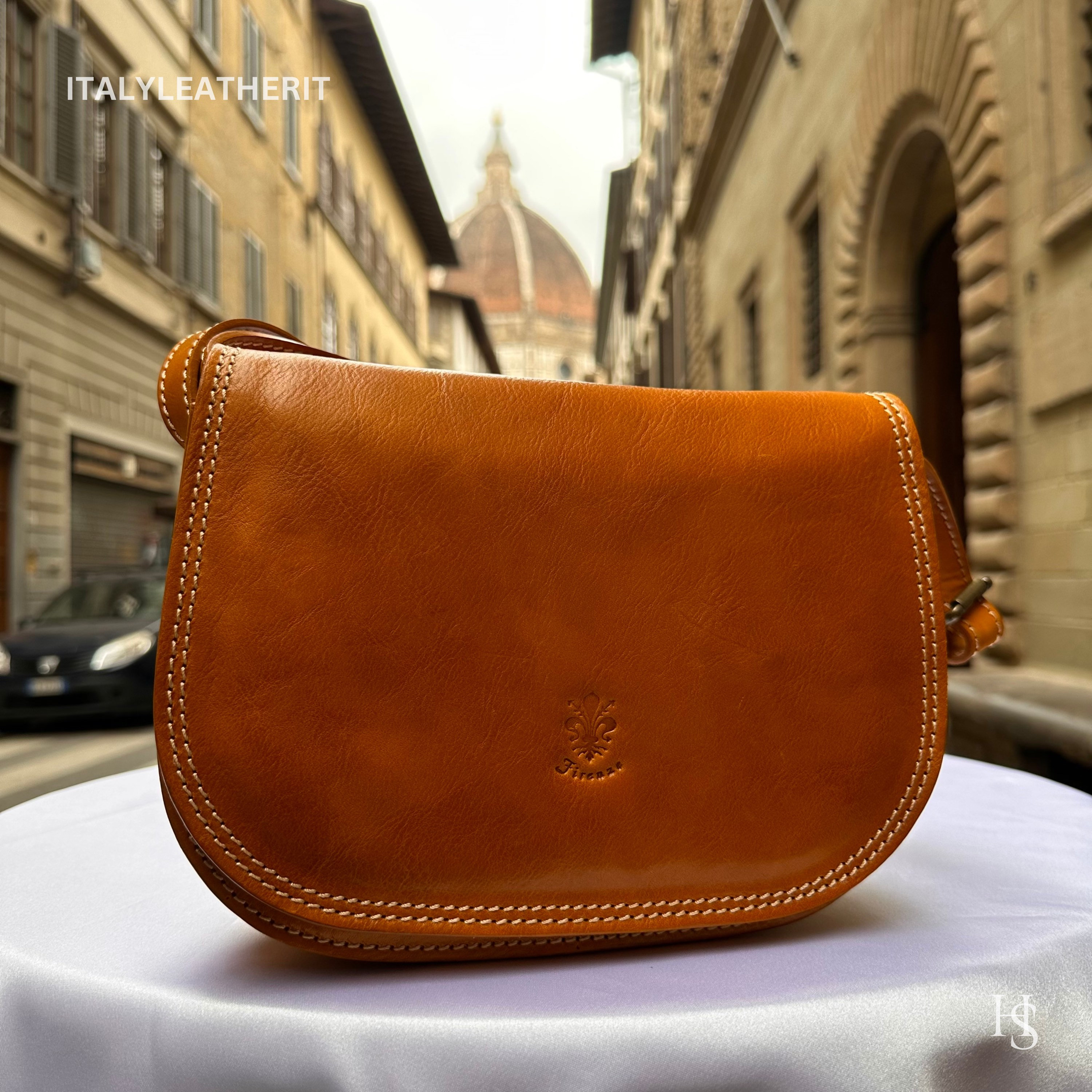 Italian Handmade Leather Bags for Women | Elegant Yellow Crossbody