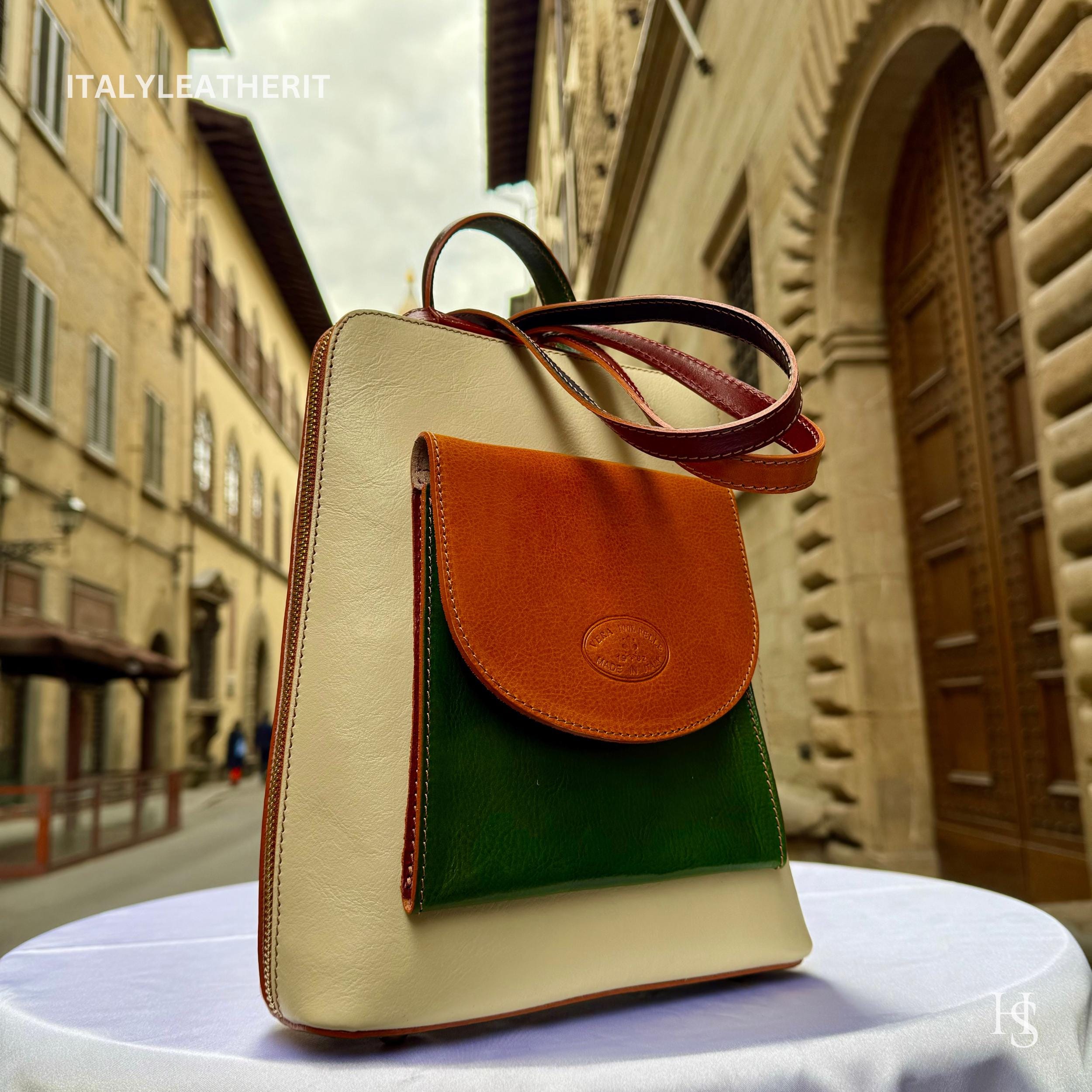 Bolso Bandolera Bolsillo De Piel Tuscany Leather Larry - Unisex - Cremallera Y Botón Bolsillo Cuero Cremallera