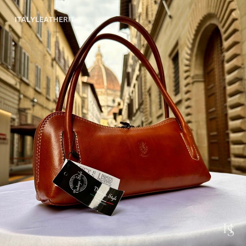 Italian Handmade Leather Bags For Woman l l Elegant Leather Tote From Florence image 9