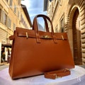 Italian Handmade Leather Bag for Women | Elegant Made in Italy Brown Purse product logo