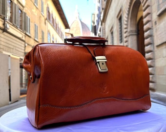 Italian Handmade Leather Doctor Bags | Medical Bag Purses | Made In Florence, Italy.