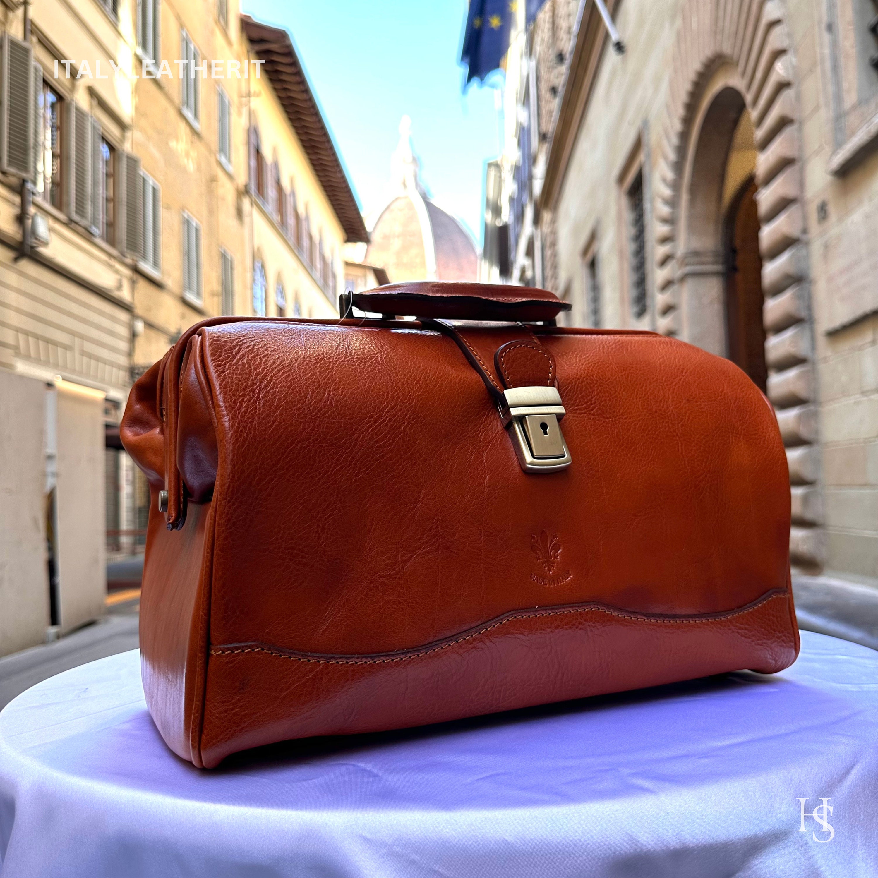 Italian Handmade Leather Doctor Bags Medical Bag Purses Made in Florence Best Gift for Medical Professionals Etsy