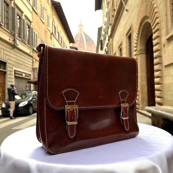 イタリア製レザーハンドメイドサッチェル(ユニセックス イタリア製レザーハンドメイドサッチェル(ユニセックス