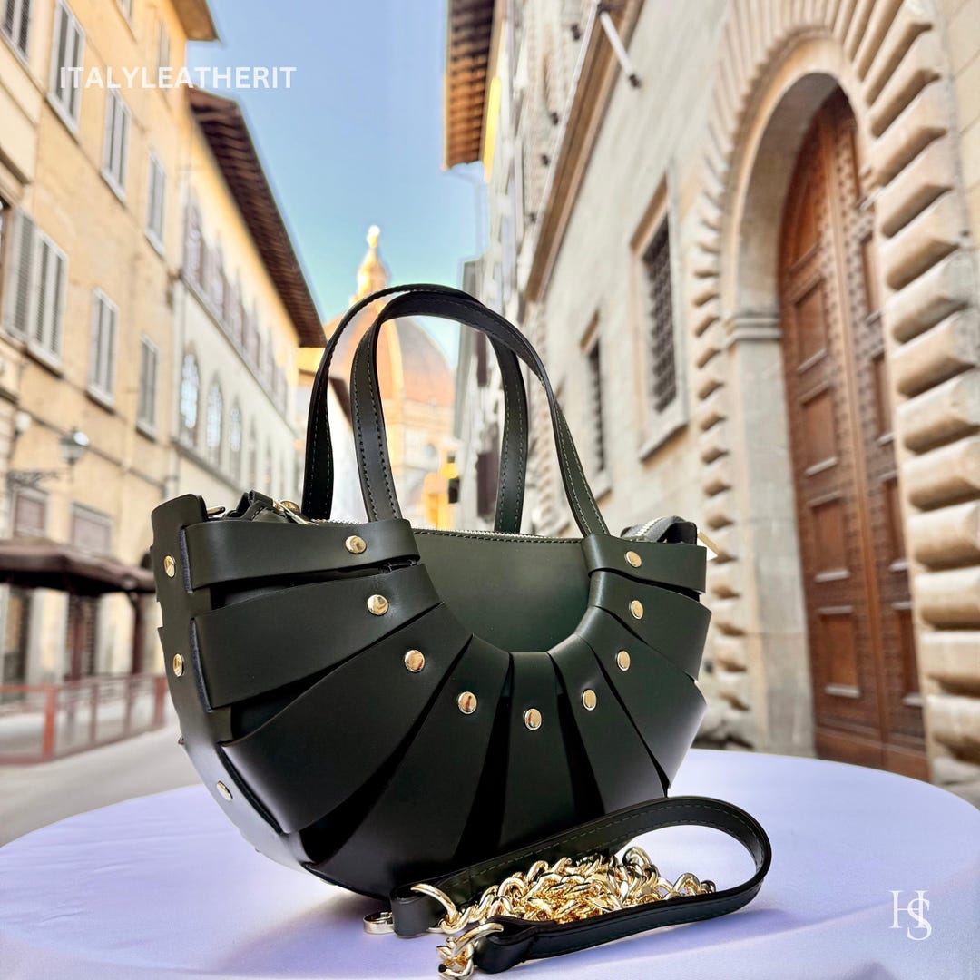 Borse in pelle fatte a mano da donna, tote bag di Firenze, Made in