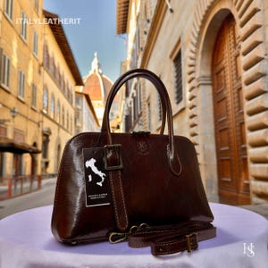 Italian Handmade Leather Bags For Women l l Elegant Leather Tote From Florence, shoulder leather bag