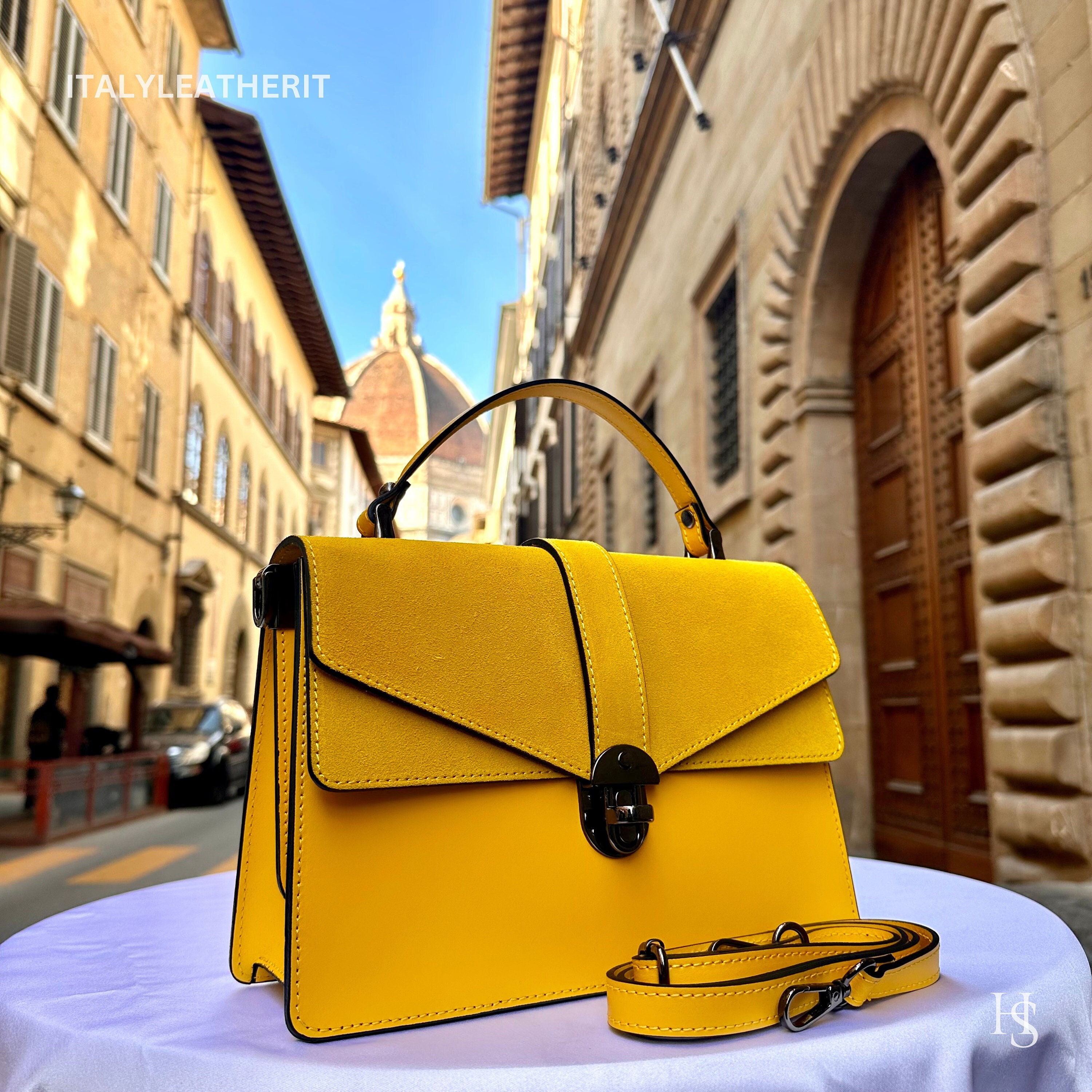 Sac en cuir jaune Canada