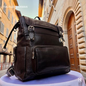 Italian Handmade Leather Backpack – Unisex Travel & Everyday Bag | Exquisite Craftsmanship, Made in Italy