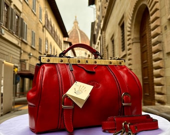 Italian Handmade Leather Doctor Bags Medical Bag Purses Made