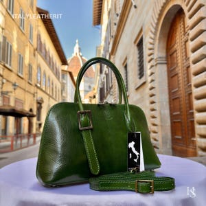 Italian Handmade Leather Bags For Women l l Elegant Leather Tote From Florence, shoulder leather bag
