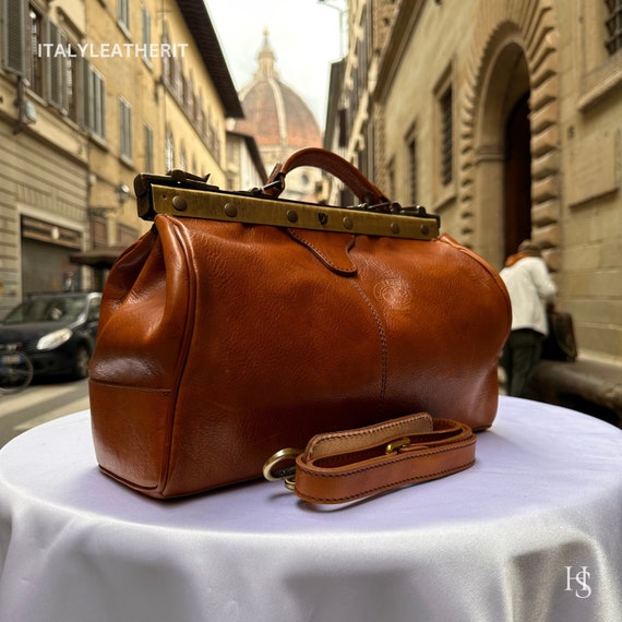 Italian Handmade Leather Medical Bags Made in Italy Leather Doctor Bag Purse From Florence Etsy Canada