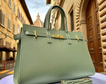 Sacs en cuir italiens faits main pour femme | Fourre-tout et sac à main élégants de Florence, fabriqués en Italie