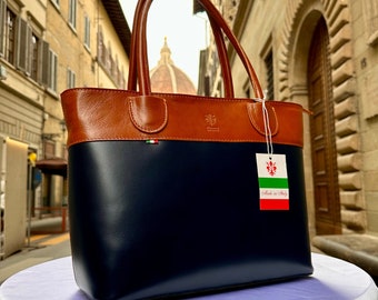 Italian Handmade Leather Bags For Woman l l Elegant Leather Tote From Florence