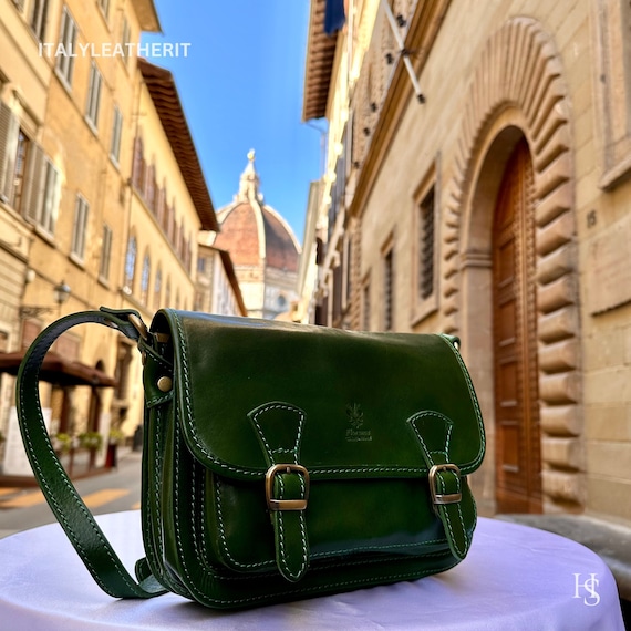 Italian Handmade Leather Bags for Women | Elegant Green 