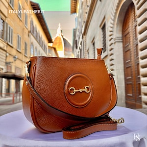 Italian Leather Tote Bag: Handmade Brown Leather Handbag