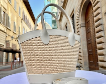 Italienische Ledertasche für Frauen Handgefertigte Geldbörse aus Florenz, neue Kollektion