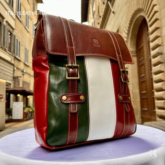 Italian Leather Backpack: Handmade in Florence - Etsy
