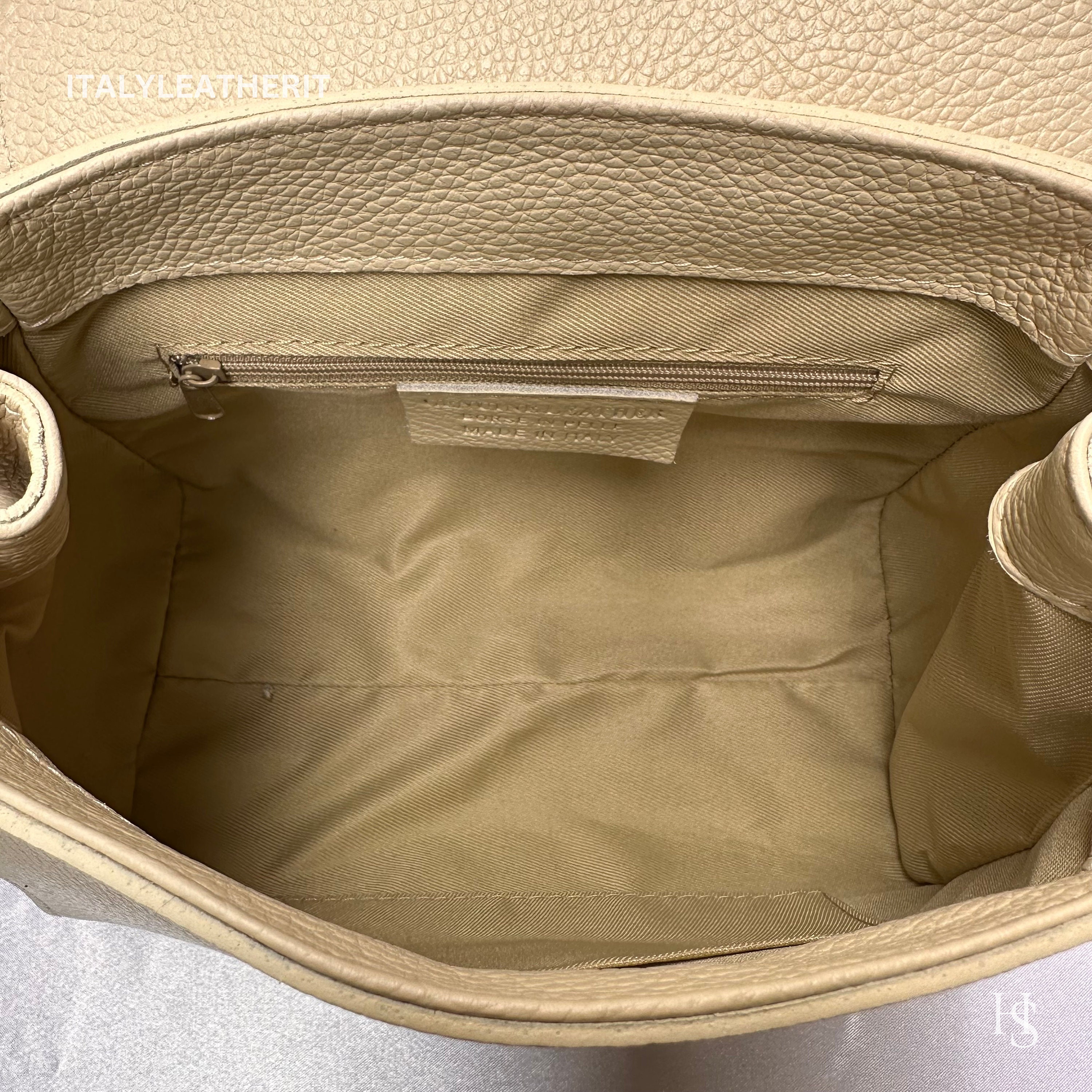 Firenze Artegiani Bolso De Mujer Piel Auténtica, Grabado Arabescos